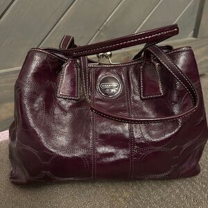 Large Purple Coach Purse